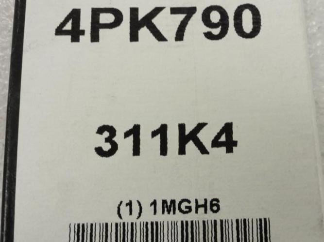 Bando 1MGH6; Serpentine Belt; 31"Long; 311K4; 4PK790