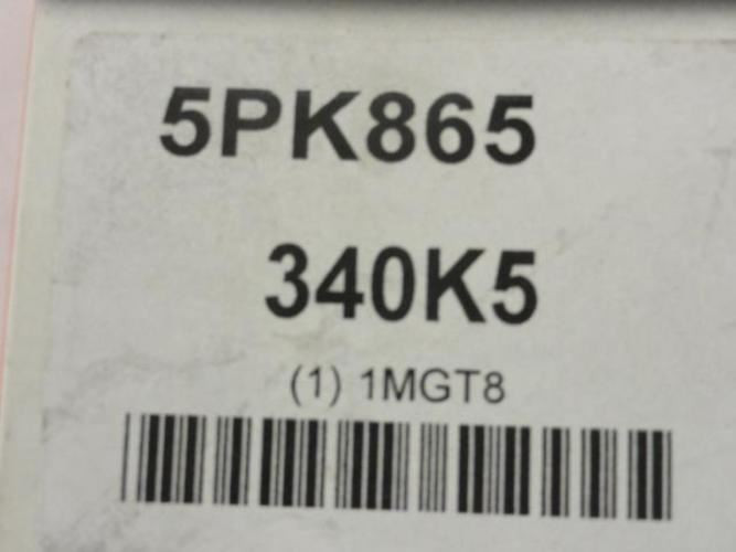 Bando 340K5; Serpentine Belt; 5PK865
