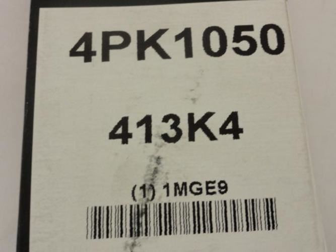 Bando 4PK1050; Serpentine Belt 413K4; 4-ribs 41.3"L; 1MGE9