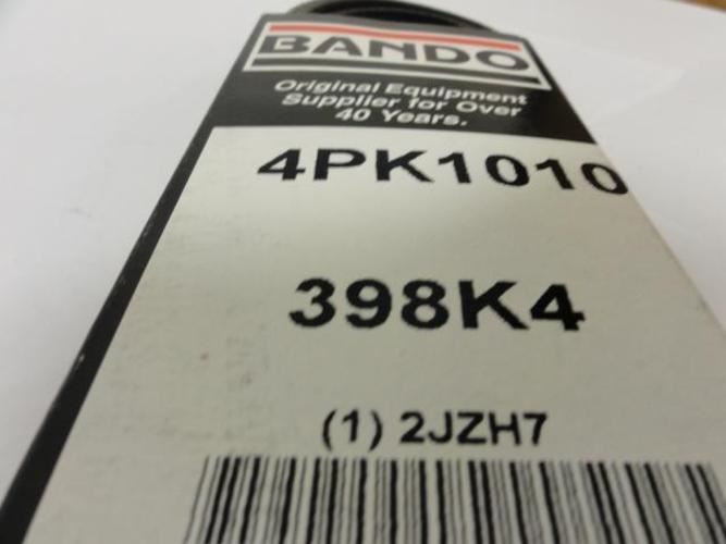 Bando 4PK1010; Serpentine Belt 398K4; 4-ribs 39.8"L; 2JZH7