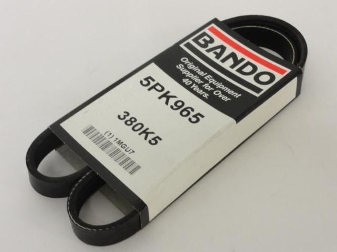 Bando 380K5; Serpentine Belt; 5PK965; 1MGU7; 38"