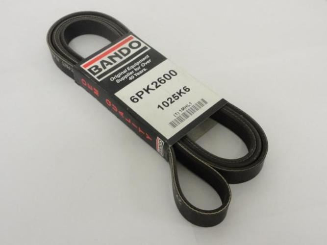 Bando 1025K6; Serpentine Belt; 6PK2600; 1MHL1; 102.5"