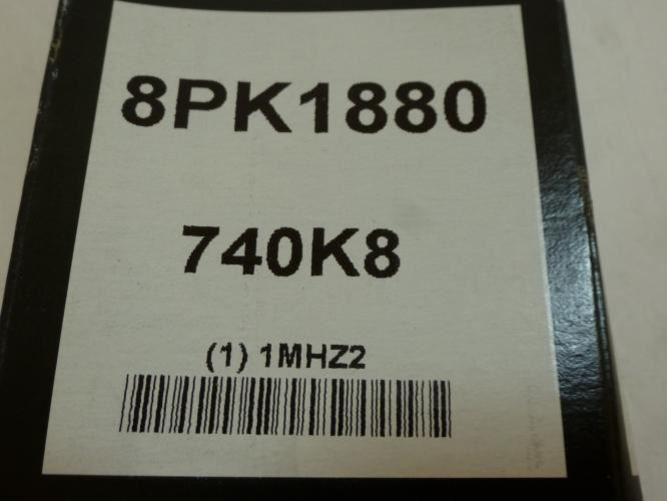 Bando 8PK1880; Serpentine Belt 740K8; 8-ribs 74.0"L; 1MHZ2