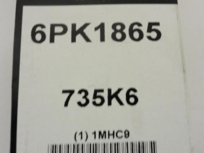 Bando 735K6; Serpentine Belt; 6PK1865; 73.5"; 1MHC9