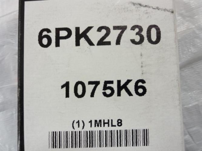 Bando 1MHL8; Serpentine Belt; 107.5"Long; Number 1075K6