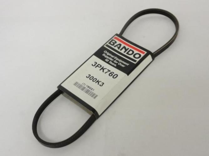 Bando 3PK760; Serpentine Belt 300K3; 3-ribs 30.0"L; 1MGE1
