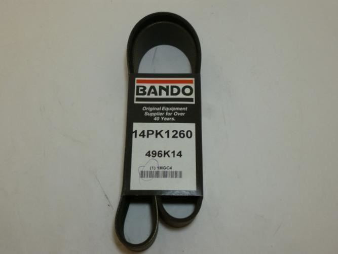 Bando 496K14; Serpentine Belt; 14PK1260