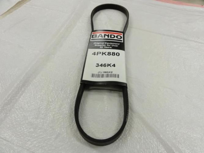Bando 4PK880; Serpentine Belt 346K4; 4-ribs 34.6"L; 1MGK2