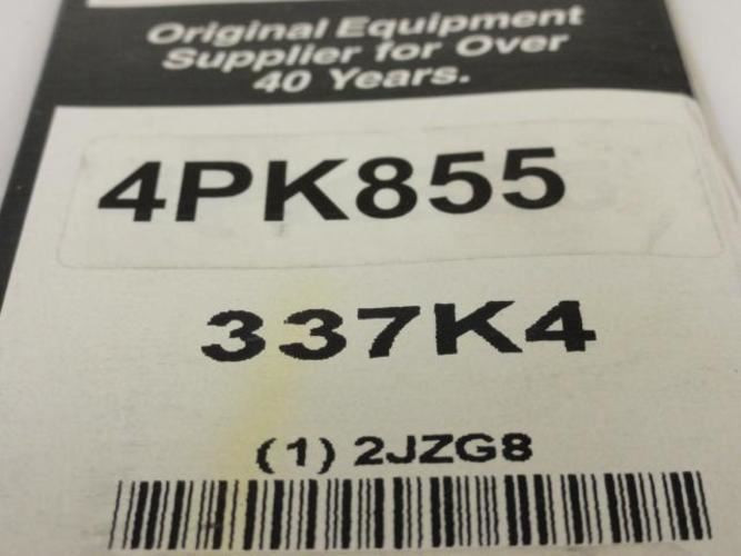 Bando 2JZG8; Serpentine Belt; Length 33.7; Number 337K4