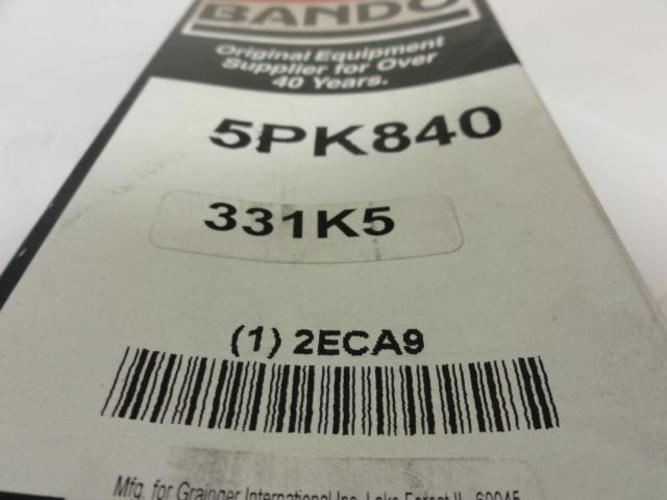 Bando 2ECA9; Serpentine Belt; 5-Rib; 33.1" Long; # 331K5