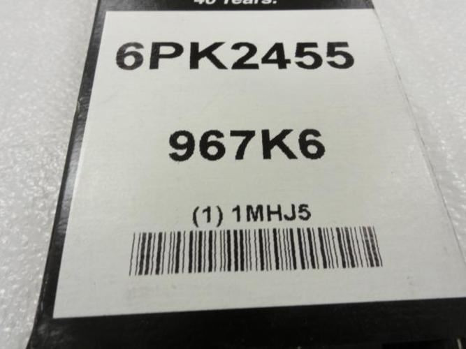 Bando 1MHJ5; Serpentine Belt; 96.7"Long; Industry 967K6