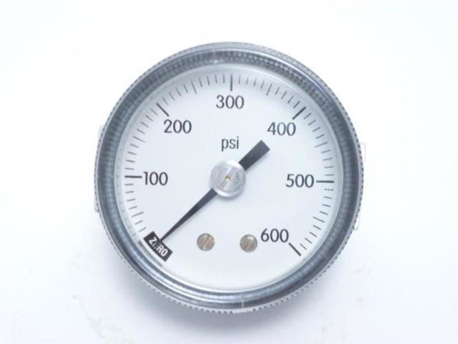 C-PT 4UA44; Pressure Guage; 1/8" NPT; 0-600 PSI; 2"