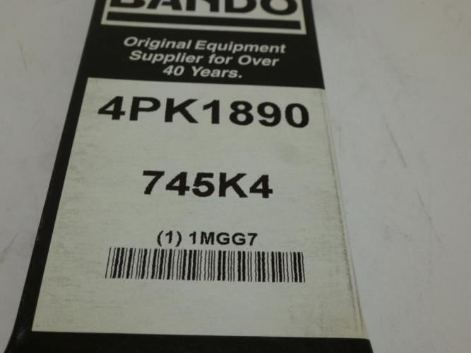 Bando 745K4; Serpentine Belt; 4PK1890