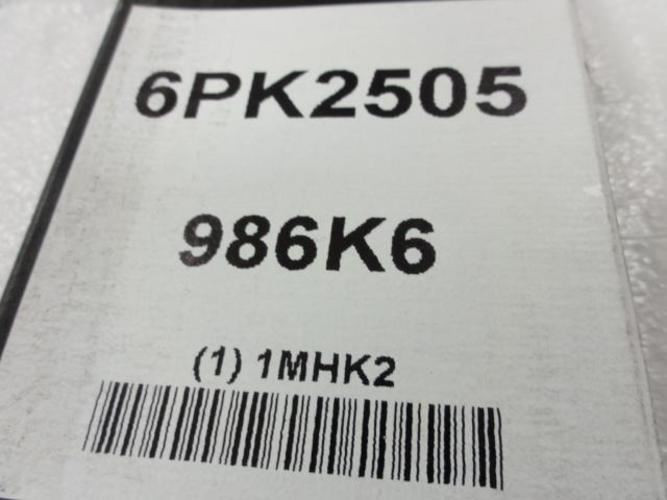 Bando 1MHK2; Serpentine Belt; 6-Rib; 98.6