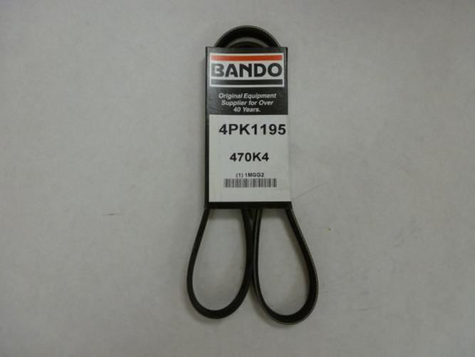 Bando 4PK1195; Serpentine Belt 470K4; 4-ribs 47.0"L; 1MGG2