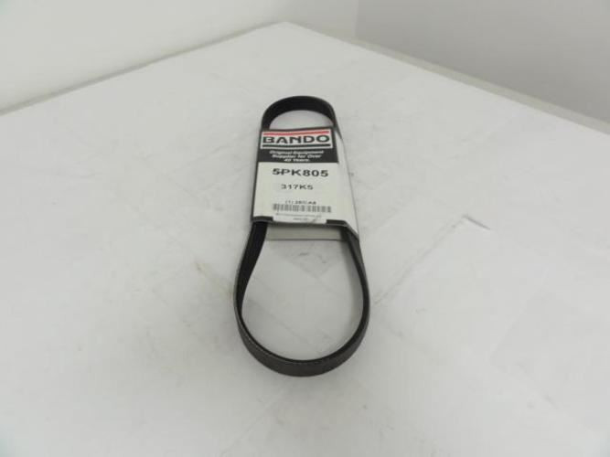 Bando 5PK805; Serpentine Belt 317K5; 5-ribs 31.7"L; 2ECA8