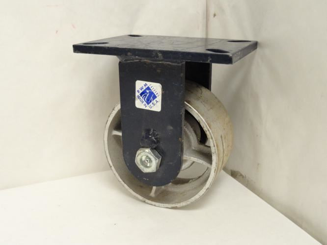 RMW 75-FSR-0630-R; Extra Super Duty Rigid Plate Caster; 6" Wheel