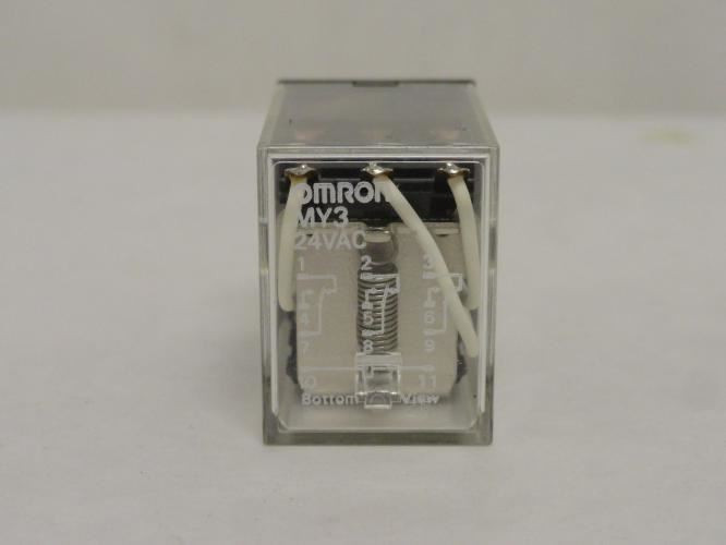 Omron MY3AC24; Mechanical Relay; 5A; 220VAC Coil: 24VDC; 3PDT