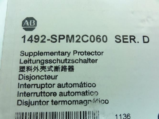 Allen-Bradley 1492-SPM2C060; Supplementary Protector; 6A