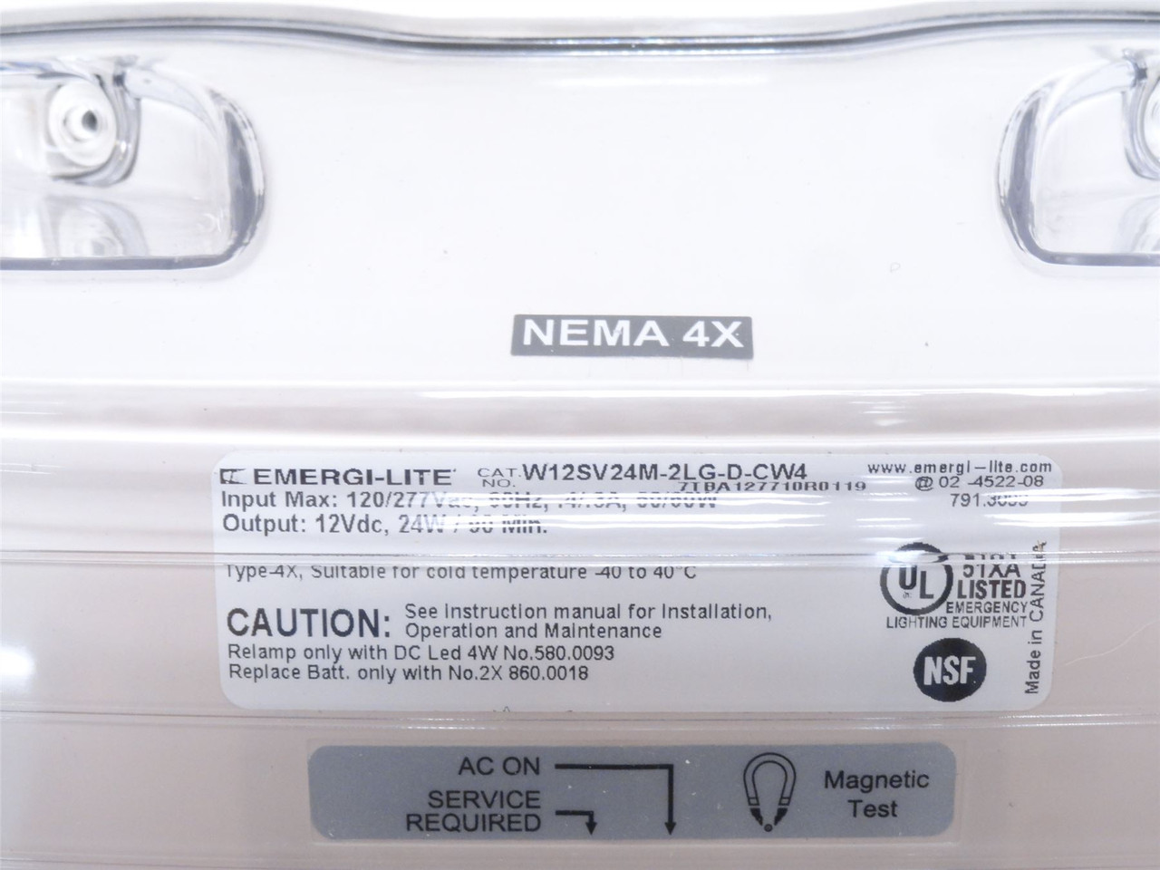 ABB W12SV24M-2LG-D-CW4; Emergency Lights(Battery out of Date)