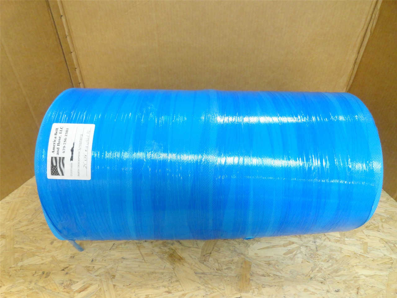 America Belt 280562122; Blue Rubber Belt; 24" Wide x 28' Long