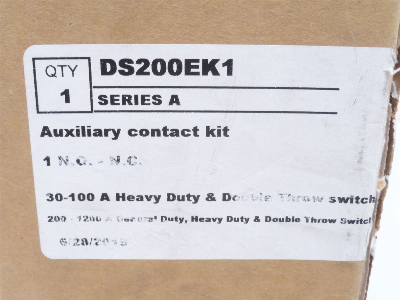 Eaton DS200EK1; Safety Switch Electrical Interlock; 30-800A