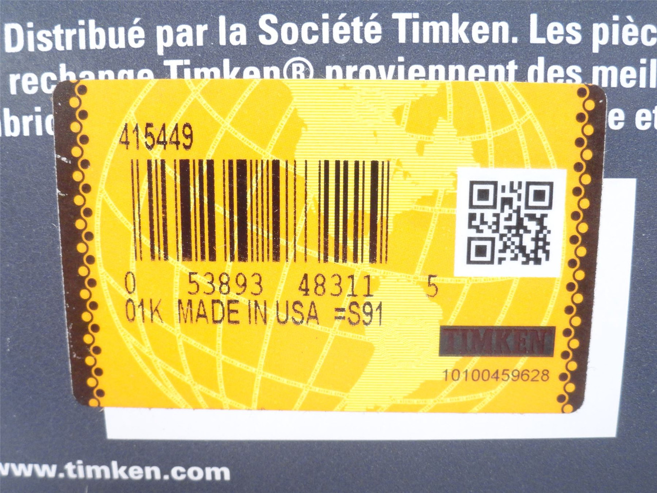 Timken 415449; Oil Seal; 2-1/2"ID x 3-1/2"OD x 3/8" Wide