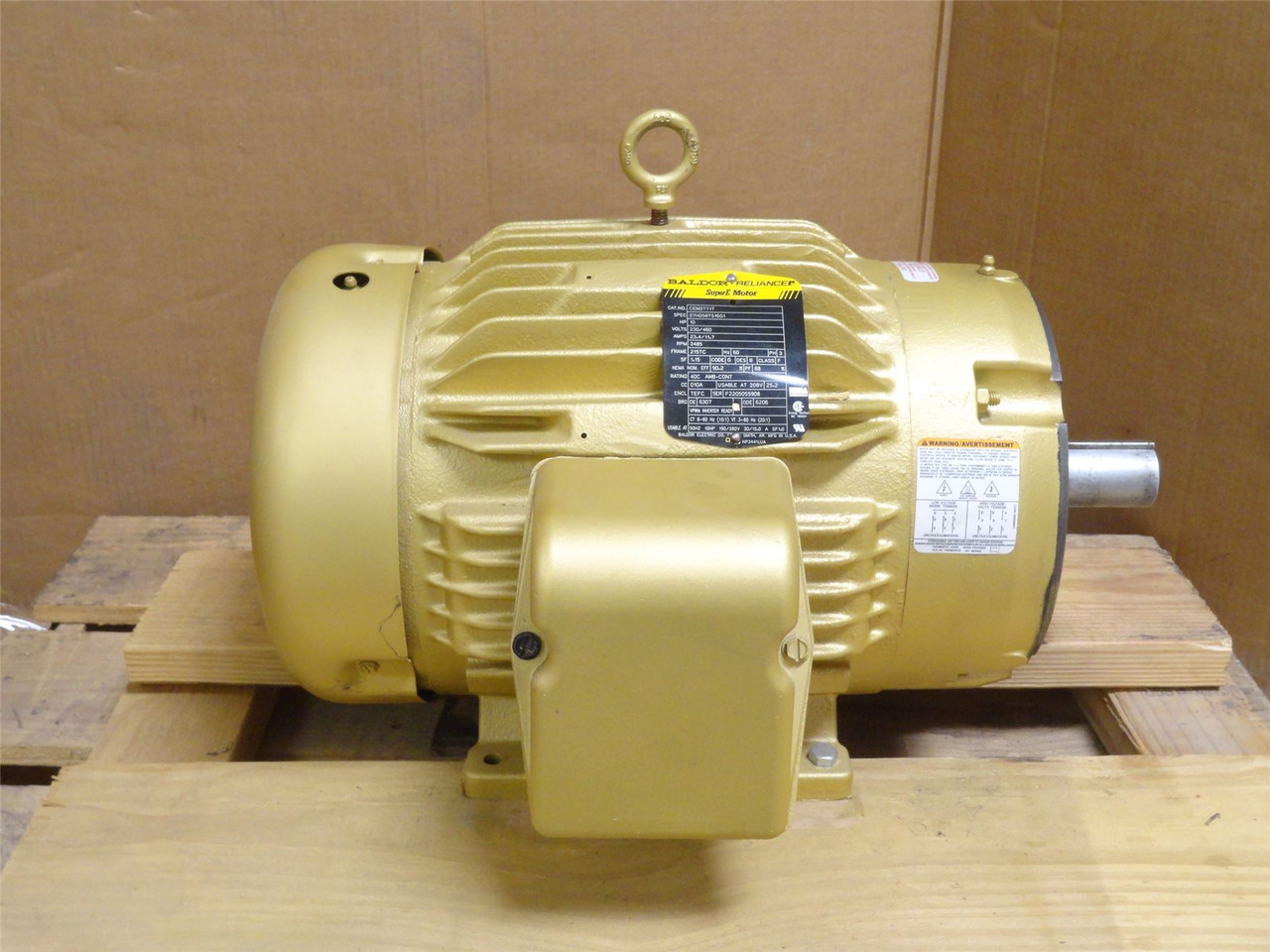 Baldor CEM3771T; AC Motor 10HP 230/460V 3485RPM 3PH