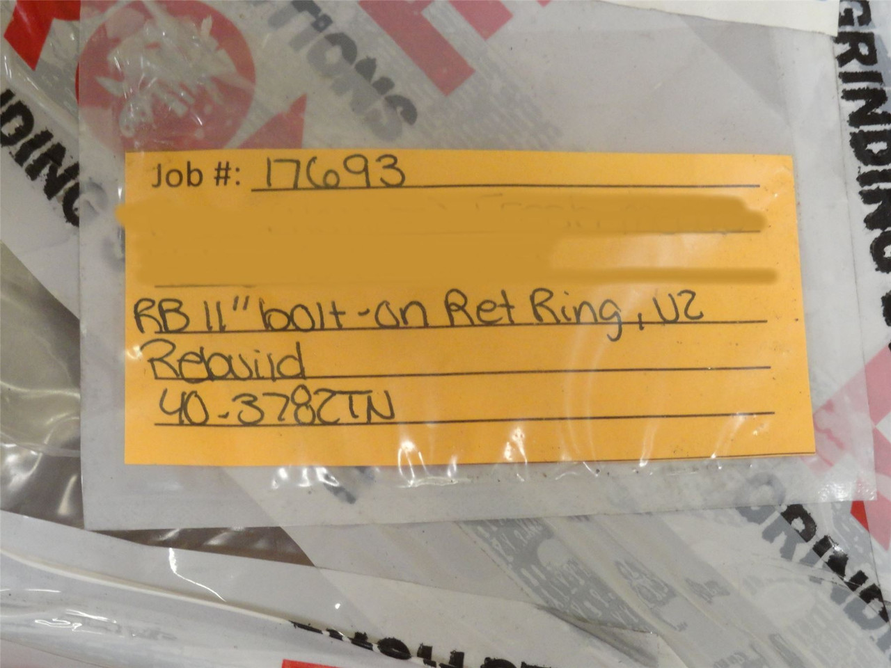 Weiler 101-0724; Grinder Retaining Ring; Rebuilt