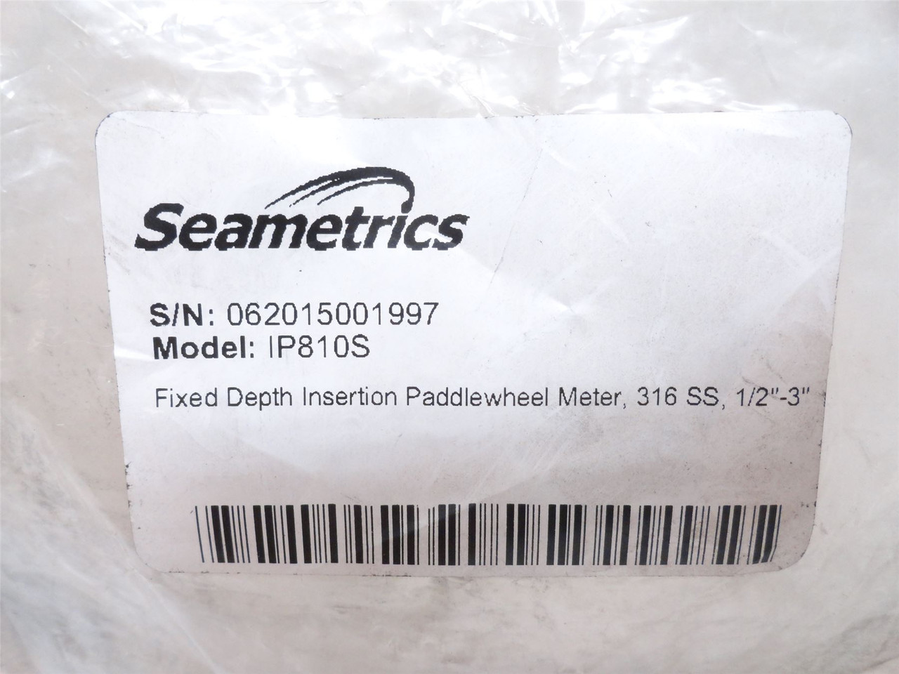 Seametrics IP810S; HIgh Pressure Fixed Depth Paddlewheel Meter
