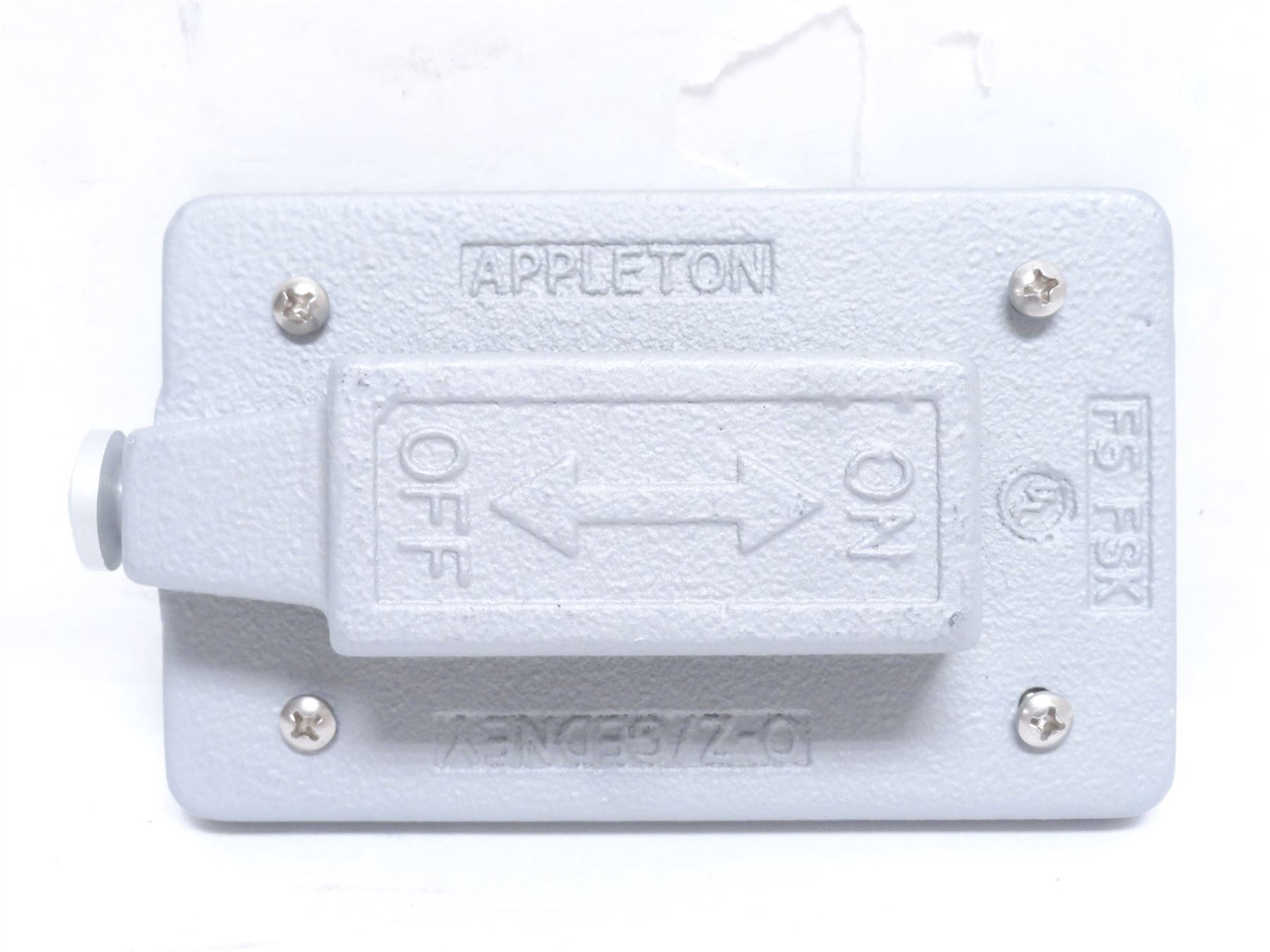 Appleton FSK1VTS; Malleable Iron Weatherproof Cover; 1-Gamng