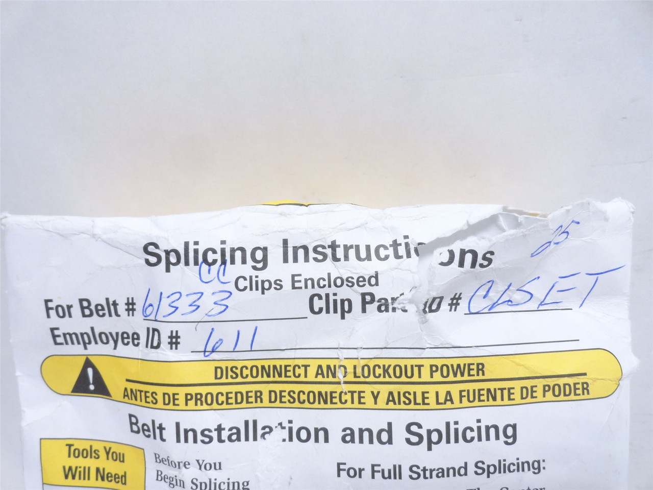 Wirebelt CLSET61333CC; Lot-25; Wire Belt Single Space Clips