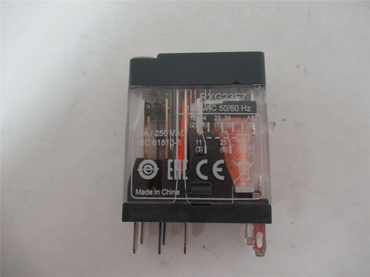 Schneider RXG23F7; RELAY 2CO 5A@250VAC 120VAC COIL LED