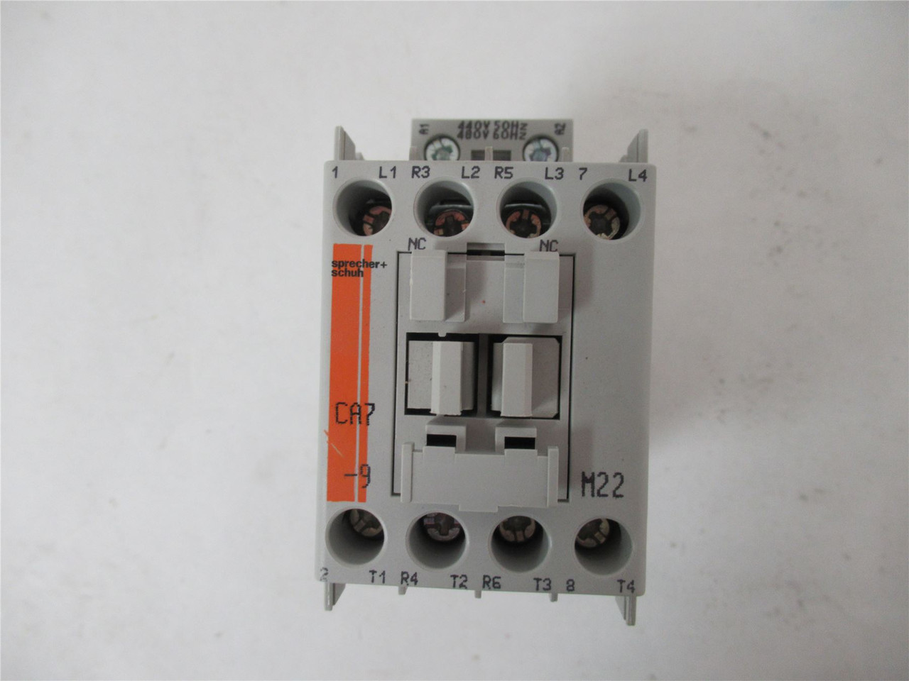 Sprecher and Schuh CA7-9-M22-480; Contactor 9A 480V coil 480V