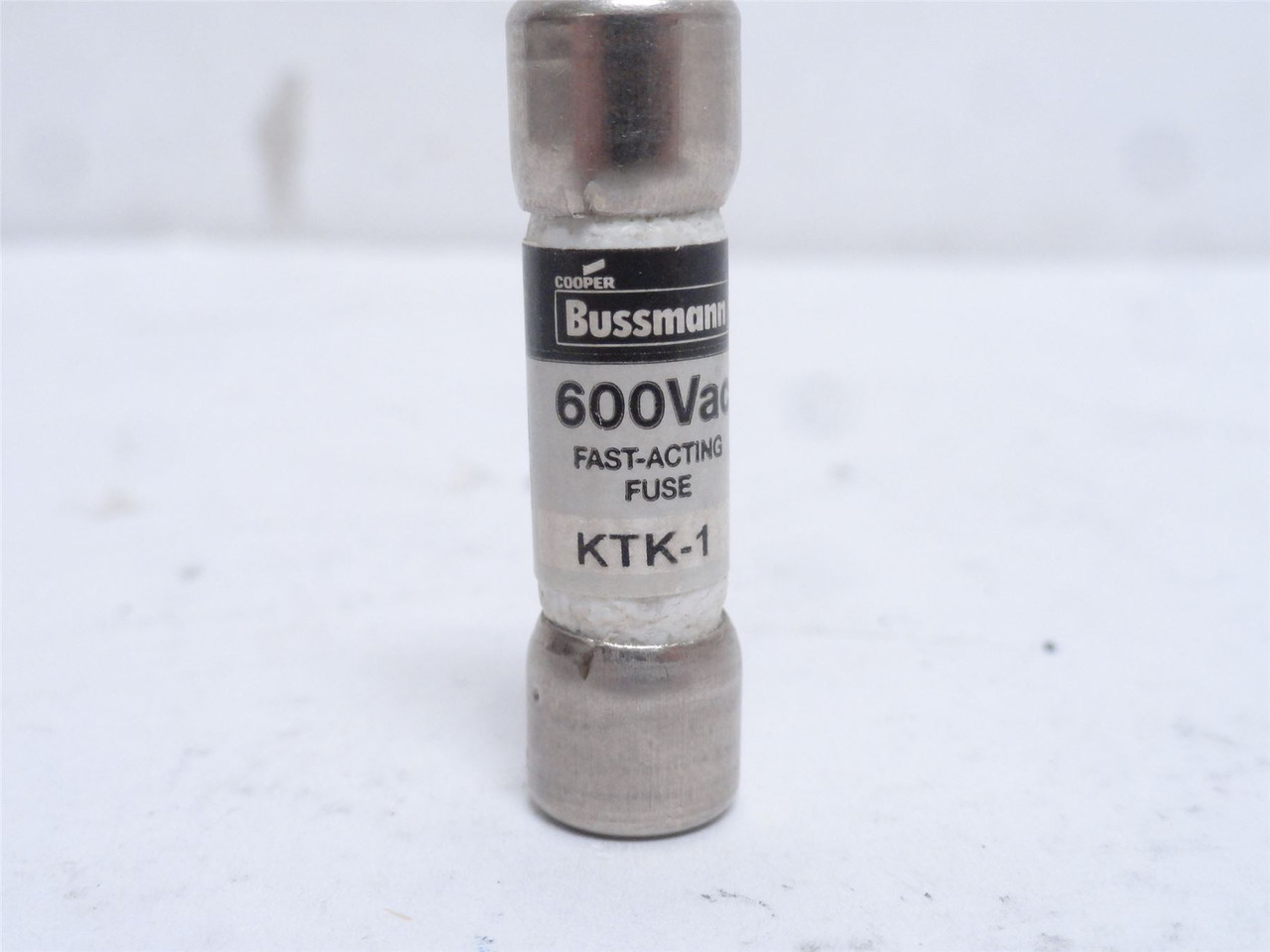 Bussmann KTK-1; Fast-Acting Fuse; 1 Amp; 600VAC