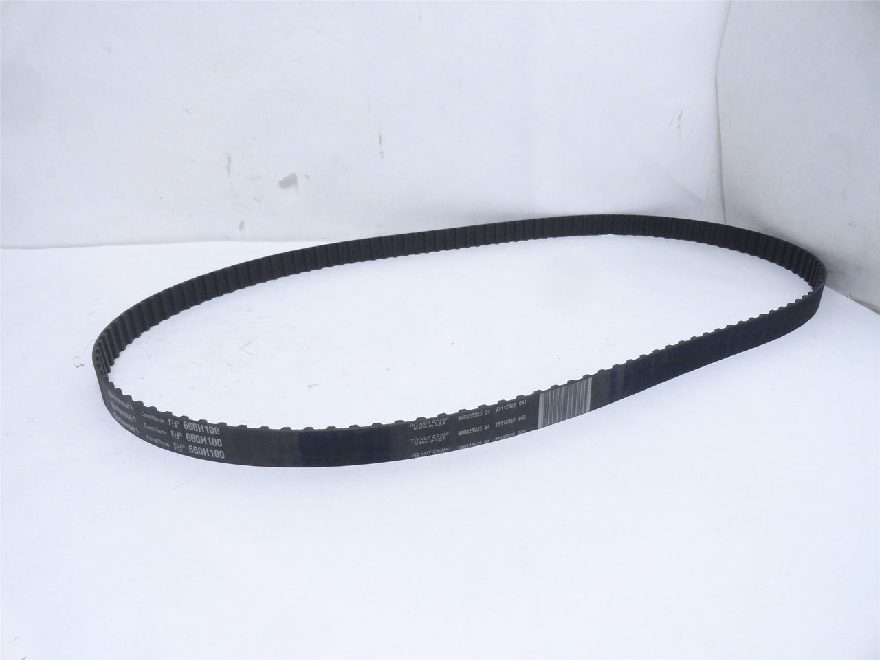 Continental 660H100; Timing Gear Belt; 66" Long x 1" Width