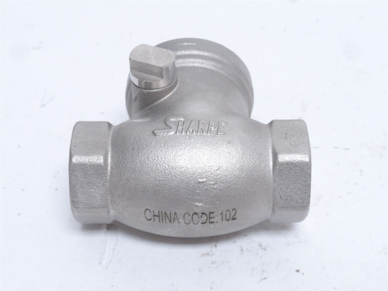 Sharpe 20276-1/4; Swing Check Valve SS-316; Y Pattern; 1/4NPT