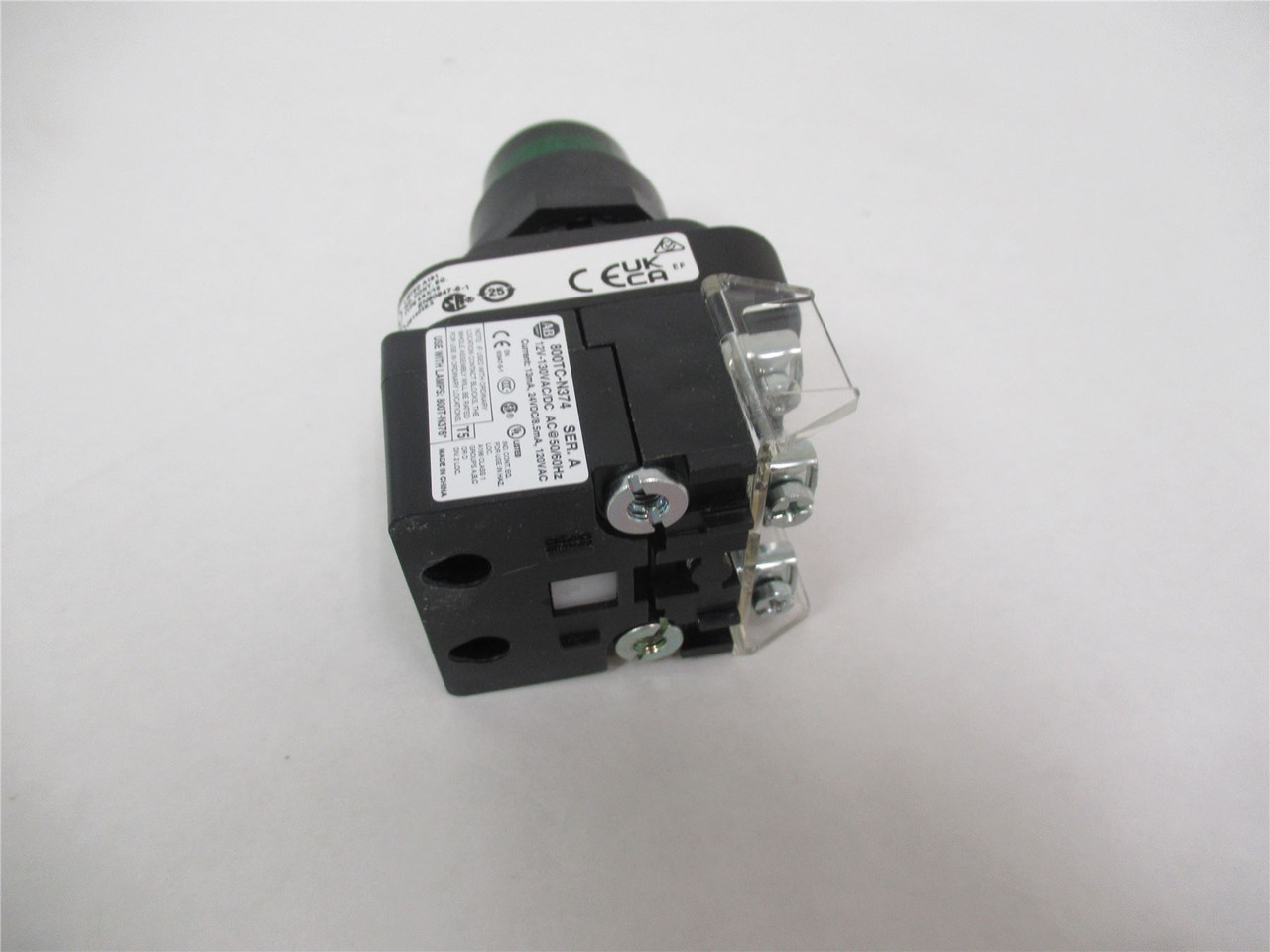 Allen-Bradley 800H-QRBH2G; Momentary Push Button 30mm Green