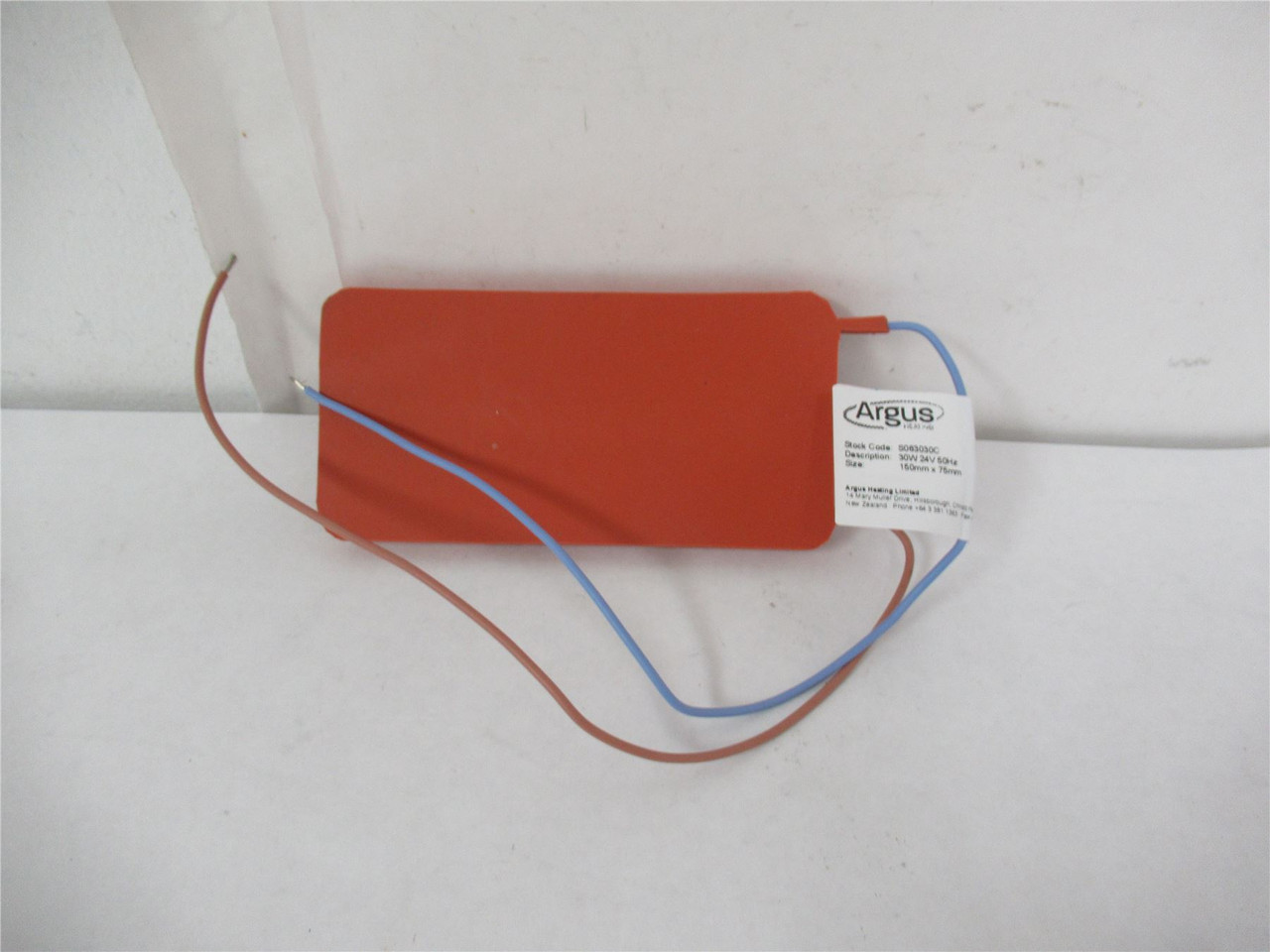 Argus Heating Ltd S063030C; Heat Pad 30W 24V 150mm x 75mm