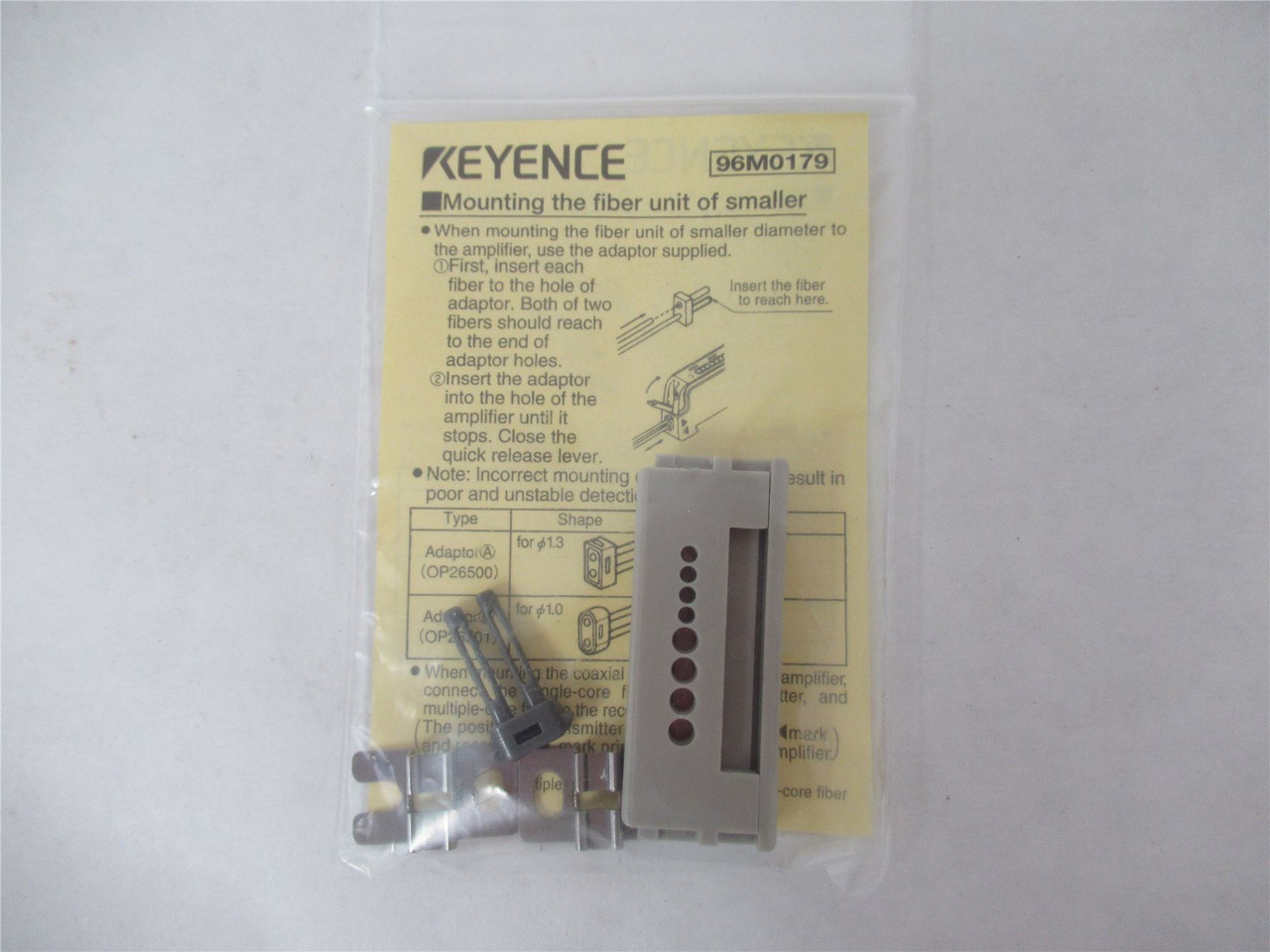 Keyence FU-16; Photoelectric Sensor Transmissive Fiber 2Meter