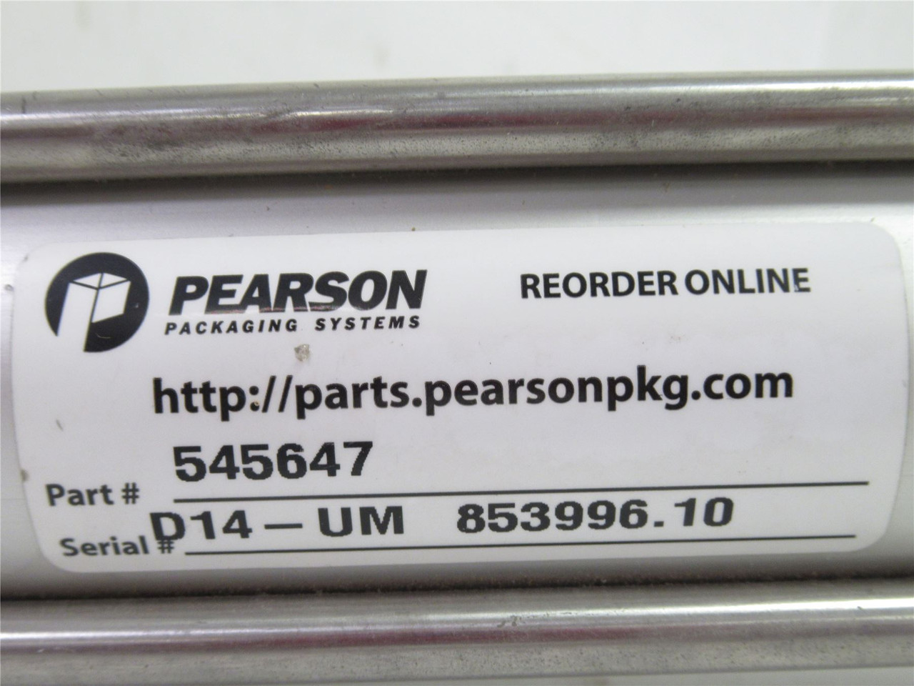 Pearson Packaging 545647; Air Cylinder; 9-5/8" Stroke