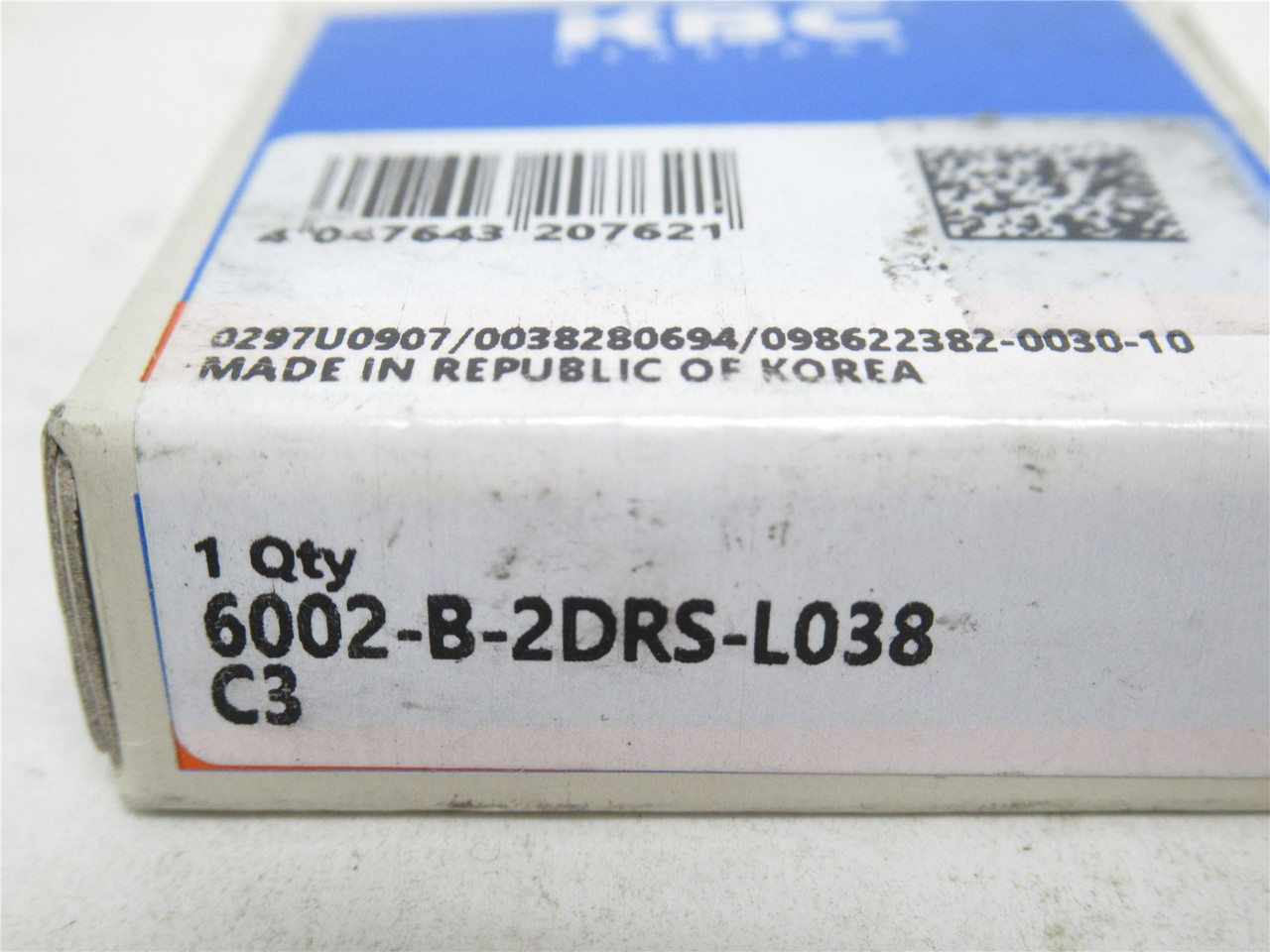 KBC 6002-B-2DRS-L038; Ball Bearing 15mmID x 32mmOD x 10mm W