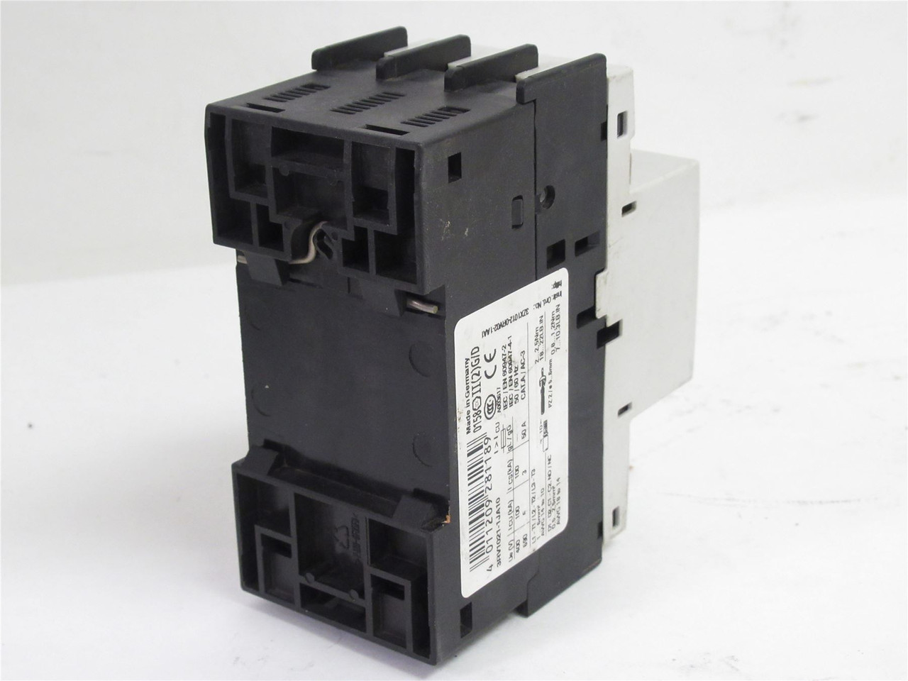 Siemens 3RV1021-1JA10; Manual Starter; 690V; 10A;  3P