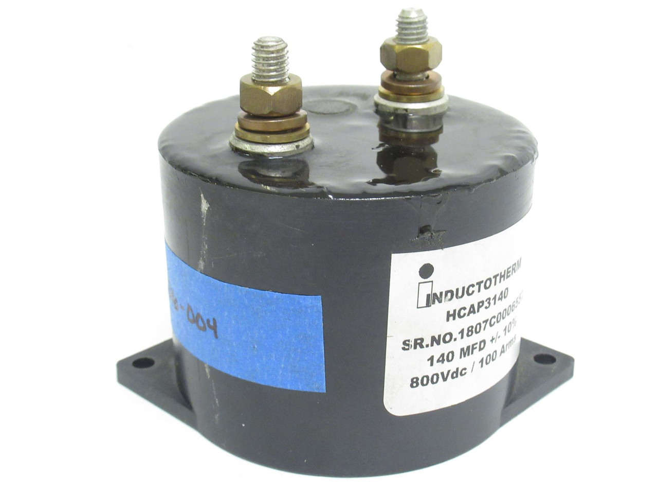 Raydyne HCAP3140; Inductotherm Capacitor 140MFD +/-10%; 800VDC