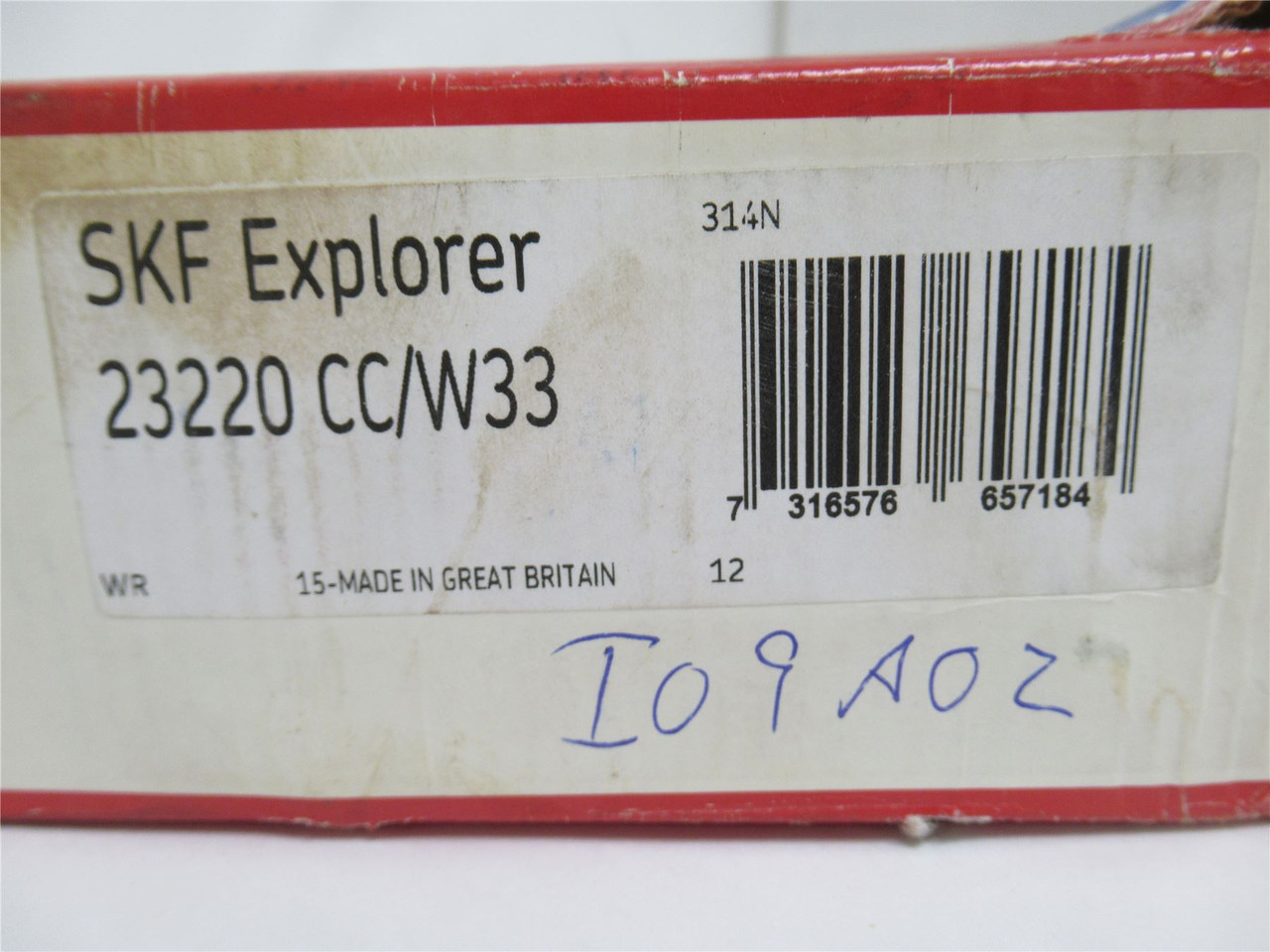 SKF 23220CC/W3; Spherical Roller Bearing; 100mmID x 180mmOD