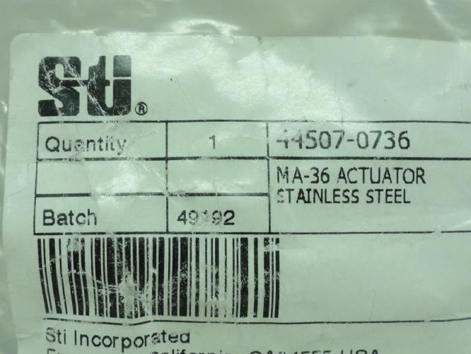 STI MA-36-ACT; Actuator; MA36; SS