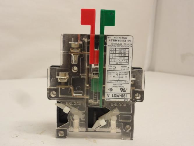 Allen-Bradley 198-MS1A; Push Button; Extended; Red/Stop