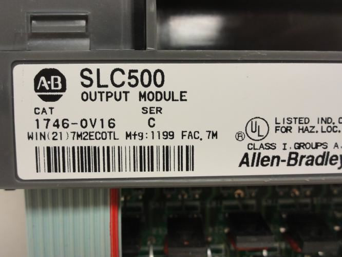 Allen-Bradley 1746-0V16; Output Module; 10-50VDC; 16 Channel