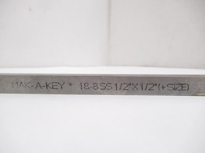 Industry-Std 5UE45; Plain Finish Oversized Key Stock; 1/2" x 12"