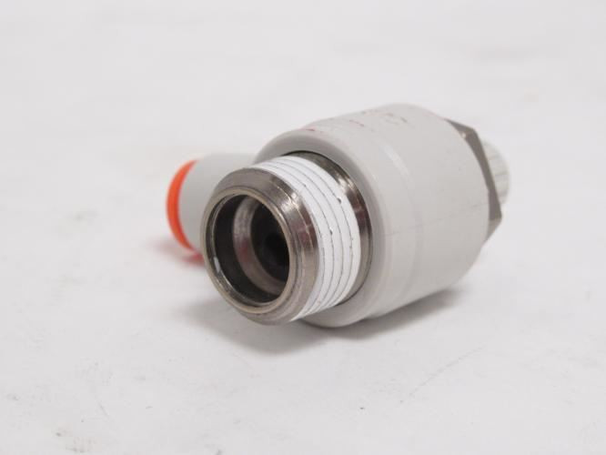 SMC AS3201F-N03-07; Speed Control Valve; 1/4" PTC x 3/8" Thread